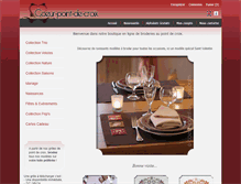 Tablet Screenshot of coeur-point-de-croix.com